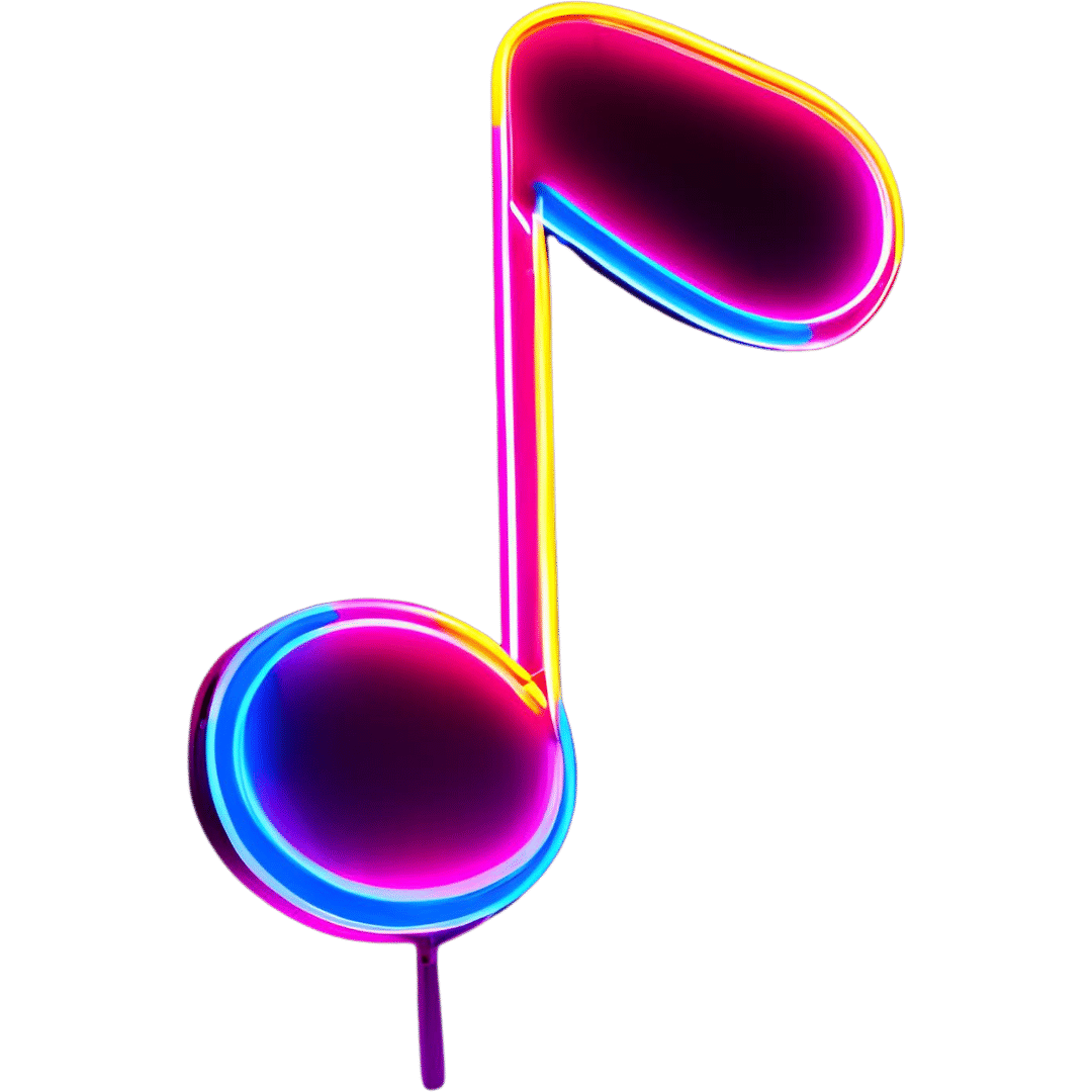 Transparent Musical Note